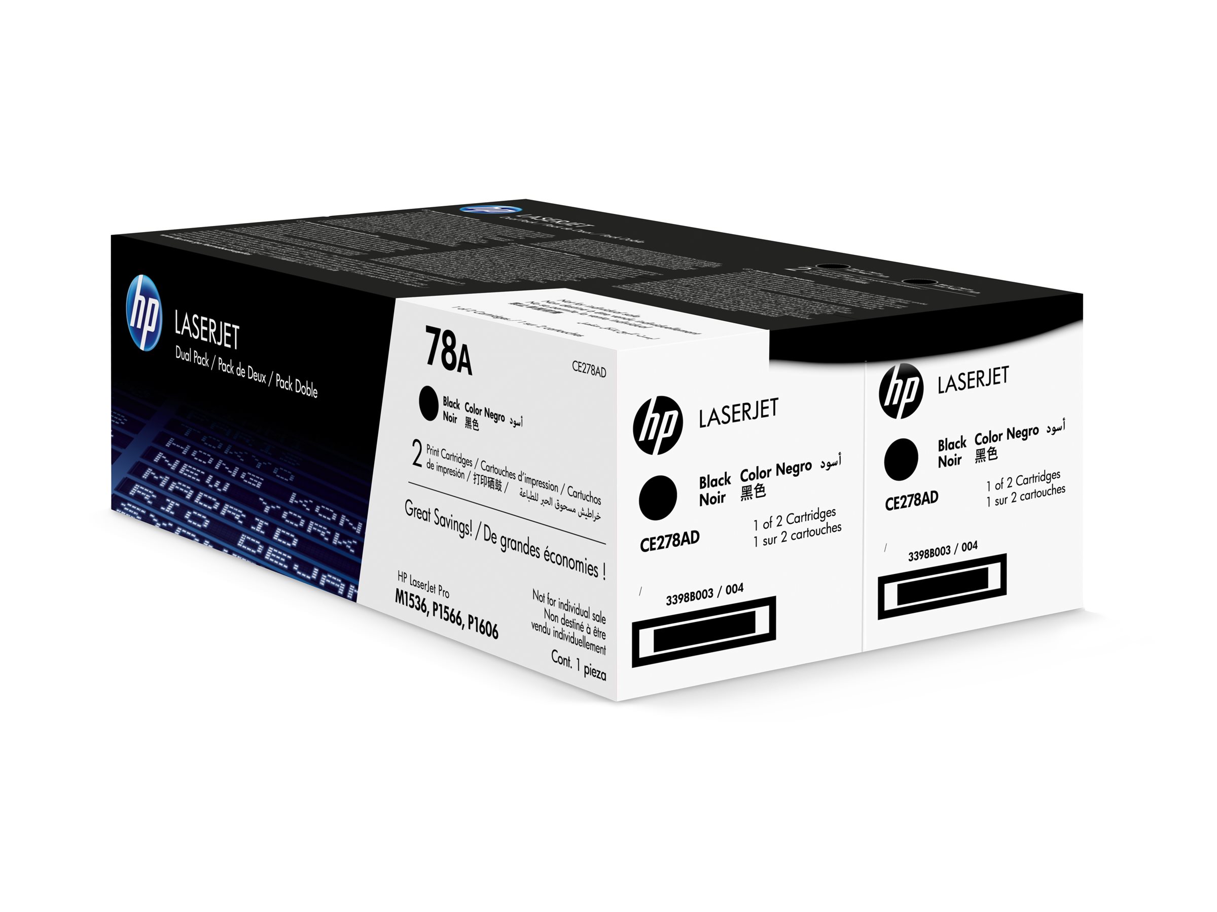 HP 78A - 2-pack - black - original - LaserJet - toner cartridge (CE278AD) - Image 11