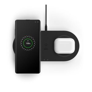 Belkin BoostCharge Dual Wireless Charging Pads wireless charging pad - + AC power adapter - 10 Watt