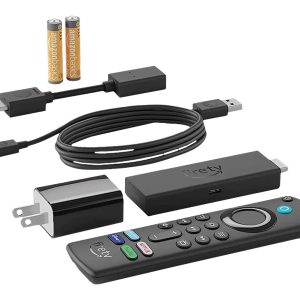 Amazon Fire TV Stick 4K Max - AV player - 8 GB - 4K UHD (2160p) - 60 fps - HDR - black - with Alexa Voice Remote