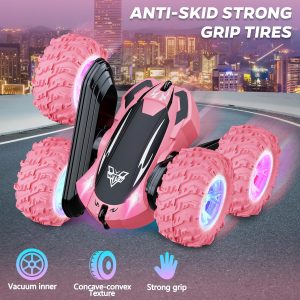 Kkones Remote Control Stunt Car - Pink