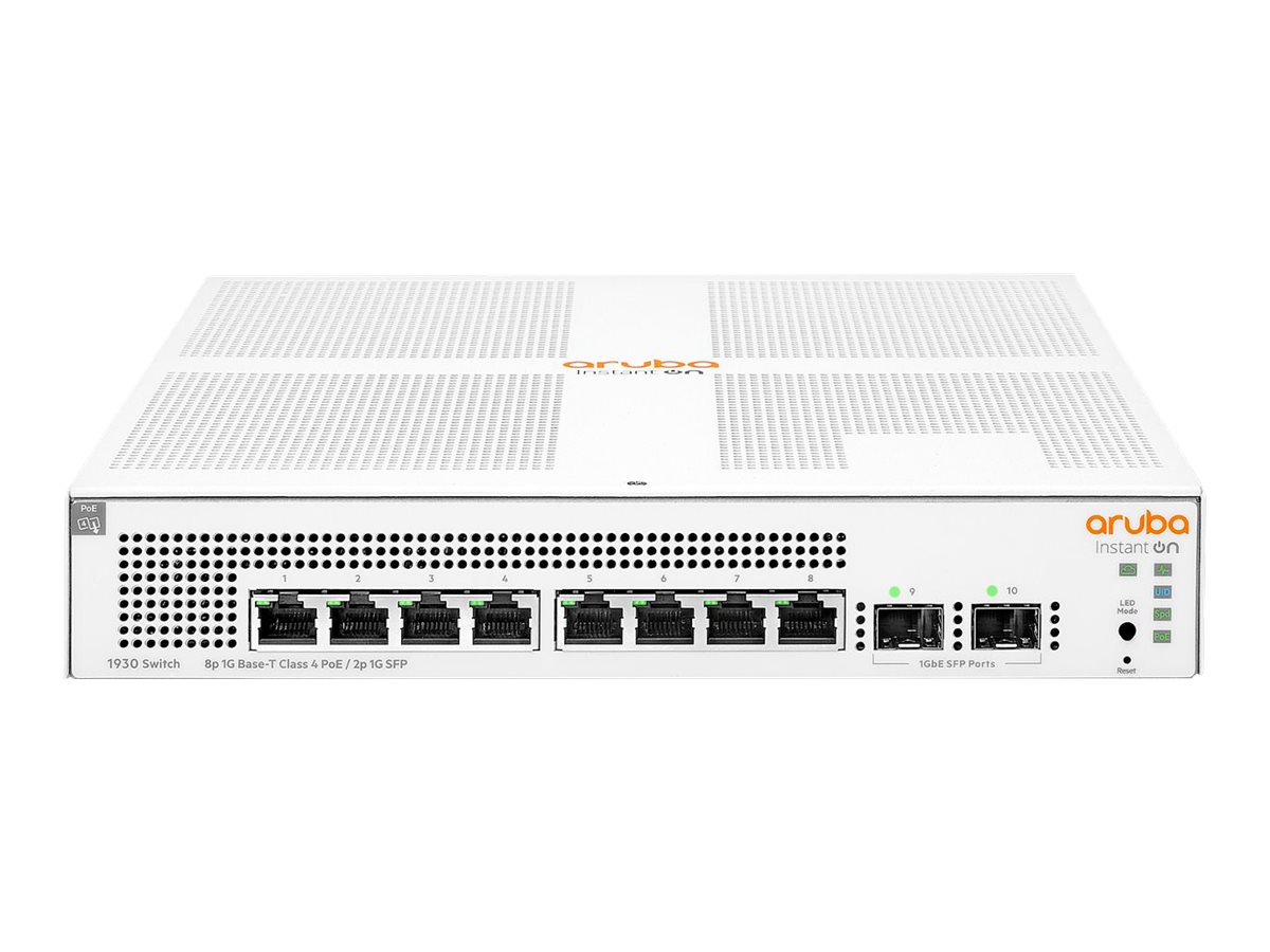 HPE Networking Instant On 1930 8G Class4 PoE 2SFP 124W Switch - switch - 8 ports - managed - rack-mountable - Image 2