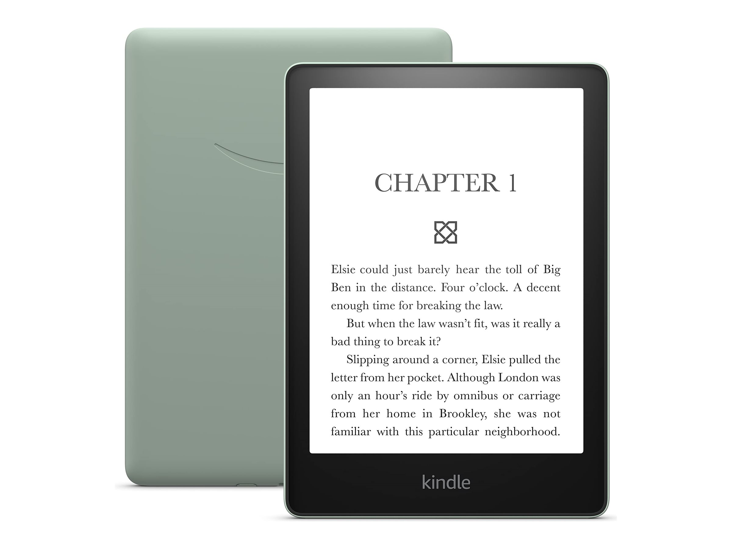 Amazon Kindle Paperwhite - 11th generation - eBook reader - 16 GB - 6.8" monochrome Paperwhite - touchscreen - Bluetooth, Wi-Fi - agave green