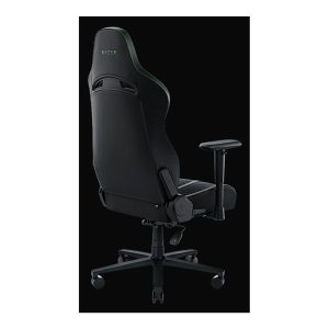 Razer Enki X - chair - steel, plush fabric, high-density polyurethane molded foam, elastomeric polyurethane (EPU) - black, green