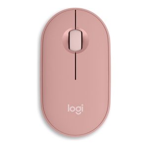 Logitech Pebble Mouse 2 M350s - mouse - Bluetooth - tonal rose