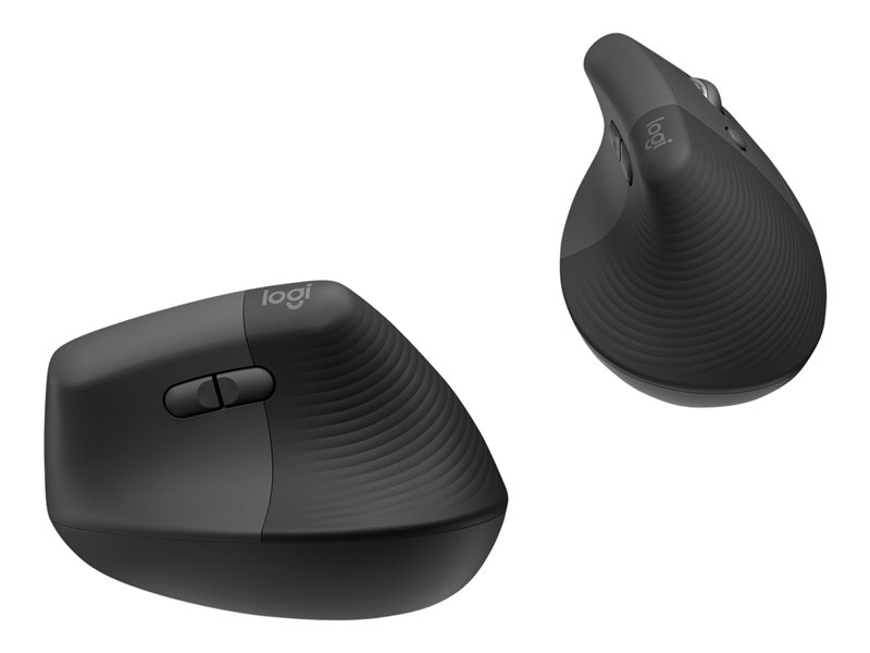 Logitech Lift Vertical Ergonomic Mouse - vertical mouse - Bluetooth, 2.4 GHz - graphite - Image 10