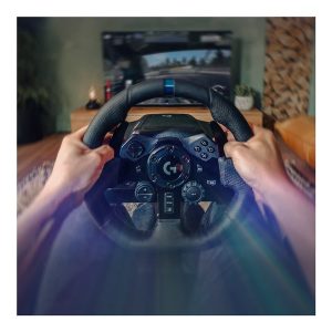 Logitech G923 Racing - wheel and pedals set - wired