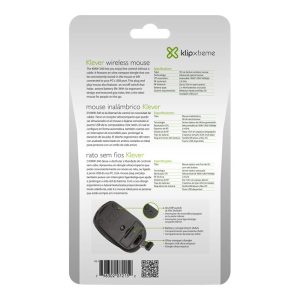 Klip Xtreme Klever KMW-340 - mouse - 2.4 GHz - red