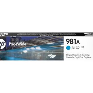 HP 981A - cyan - original - PageWide - ink cartridge
