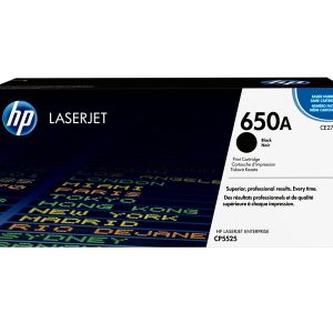 HP 650A - black - original - LaserJet - toner cartridge (CE270A)