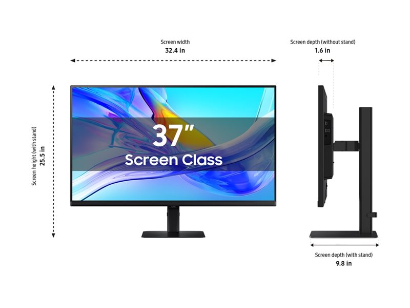 Samsung ViewFinity S8 S37D800UAN - S80UD Series - LED monitor - 37" - HDR - Image 6