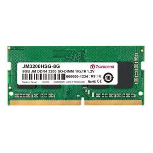 Transcend JetRAM - DDR4 - module - 8 GB - SO-DIMM 260-pin - 3200 MHz / PC4-25600 - unbuffered