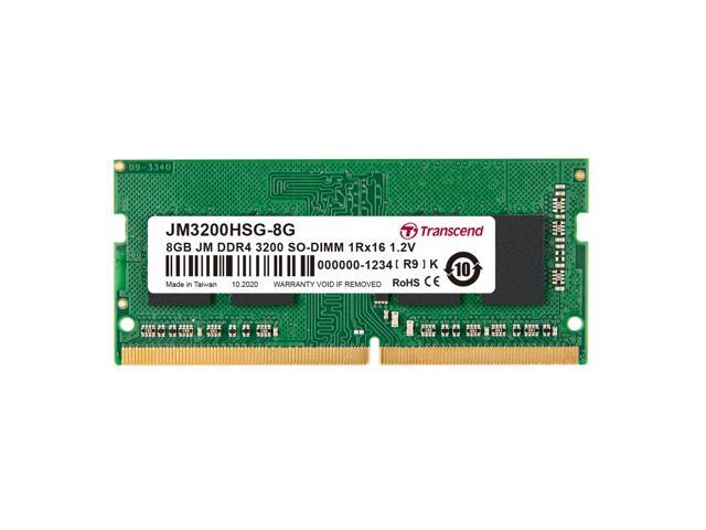 Transcend JetRAM - DDR4 - module - 8 GB - SO-DIMM 260-pin - 3200 MHz / PC4-25600 - unbuffered