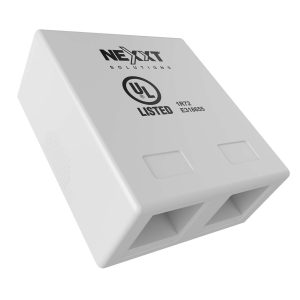 Nexxt - Unloaded Surface Mount Box - Port 2 - AE181NXT10