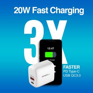 ArgomTech Type-C - 40W PD TYPE-C + USB WALL CHARGER