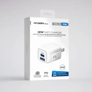 ArgomTech VOLTA P38 – 38W Dual-Port GaN Fast Charger