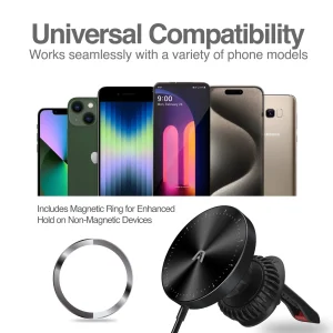 ArgomTech - M4 Magnetic Wireless Fast Charger Car Mount AC-0164BK