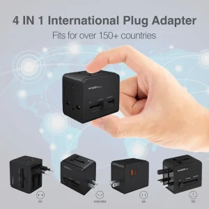 ArgomTech  Fast Charger Universal Travel Adapter AC-0298BK