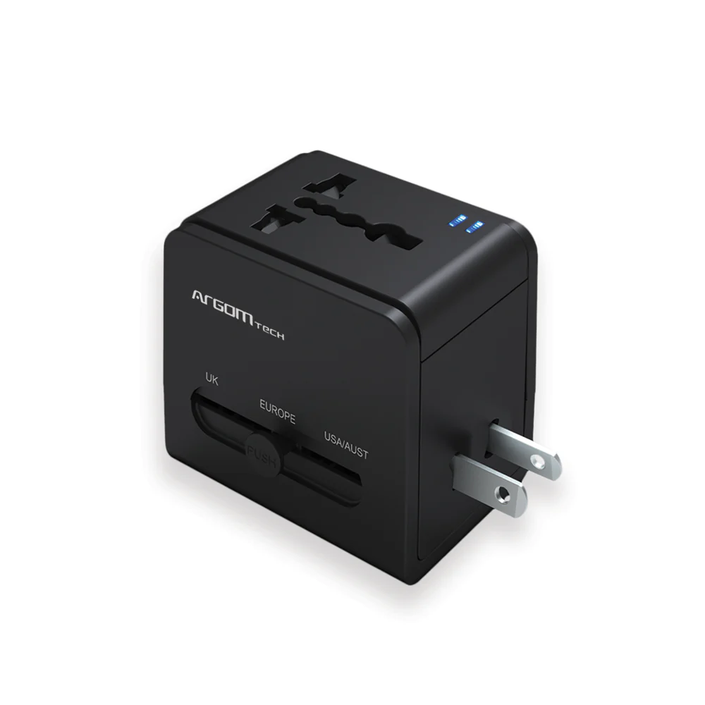 ArgomTech Fast Charger Universal Travel Adapter AC-0298BK