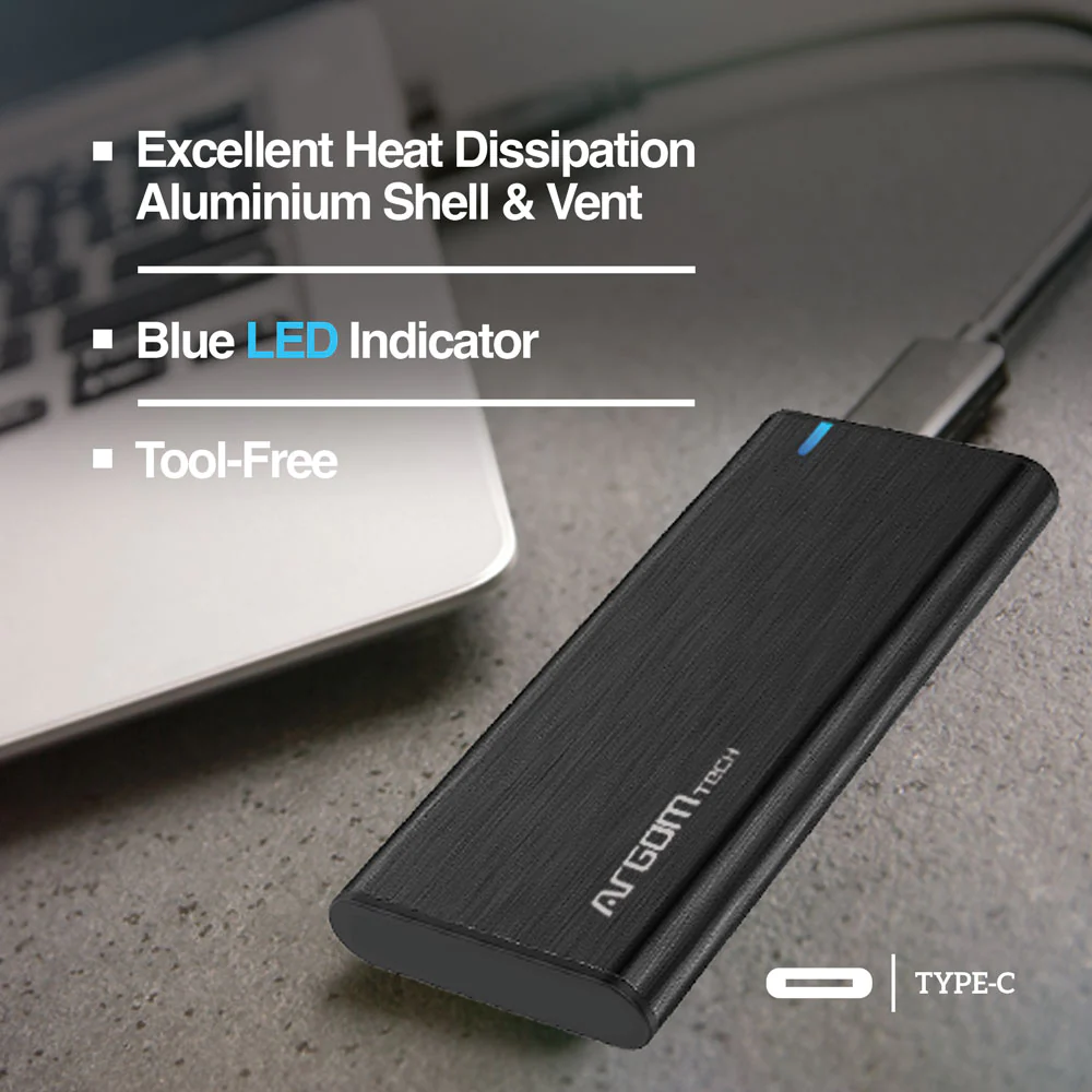 ArgomTech - M.2 NVME PCI-E SSD Enclosure Type-C- ARG-AC-1038 - Image 4