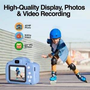 ArgomTech  - Multi-functional Kids' Camera Kids - MagicPix - Blue - ARG-AC-918PK