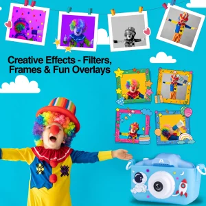 ArgomTech  - Multi-functional Kids' Camera Kids - MagicPix - Blue - ARG-AC-918PK