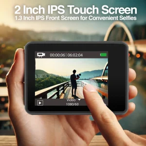 ArgomTech Action Camera Dual Screen/Touch/4K AC-9188BK