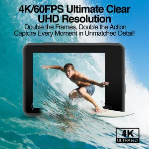 ArgomTech Action Camera Dual Screen/Touch/4K AC-9188BK