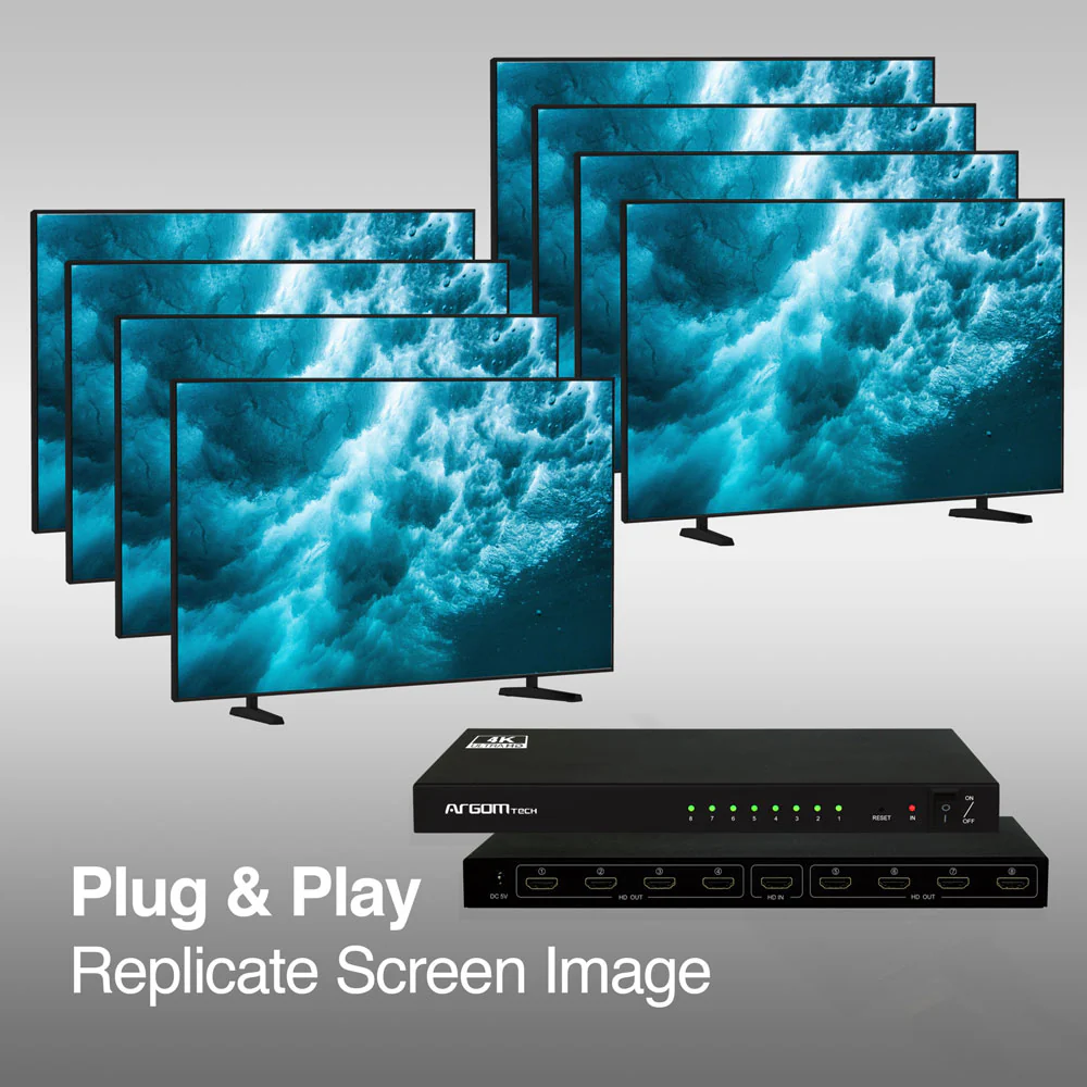 ArgomTech ARG-AV-5118 HDMI Splitter 8-output 4K Ultra HD - Image 3