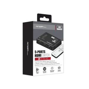 ArgomTech 4K 5-ports HDMI Switch ARG-AV-5125