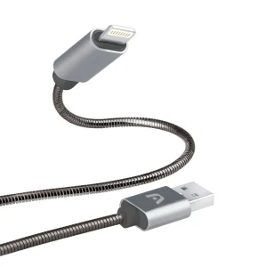Argomtech Lightning to USB 2.0 Metal Braided Cable 3.2ft/1m - Dura Spring