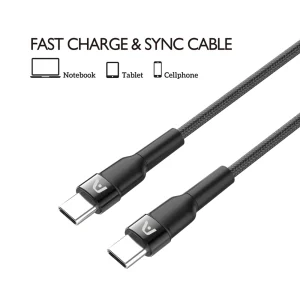 ArgomTech CABLE TYPE-C TO TYPE-C 65W NYLON BRAIDED DURA SPEED 6FT/1.8M