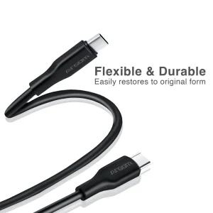 ArgomTech - Type-C To Type-C 65W Silicone Cable 6ft/1.8m - Dura Flex - CB-0070WT