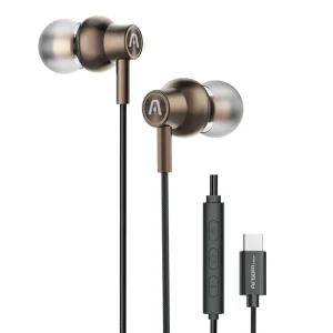 ArgomTech - Ultimate Sound Core Wired Type-C Earphones - Brown -  ARG-HS-2030BR