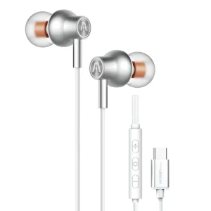 ArgomTech - Ultimate Sound Core Wired Type-C Earphones - White - ARG-HS-2030WHT