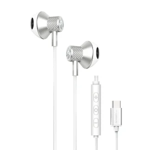 ArgomTech - Ultimate Sound Aura Wired Type-C Earphone- White - ARG-HS-2032WT