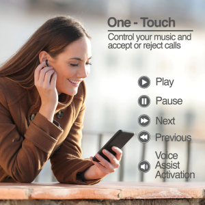 SkeiPods E20 True Wireless Stereo Bluetooth Earbuds with Dual ENC Noise Canceling - White