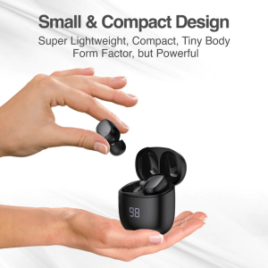 SkeiPods E66 True Wireless Stereo BT Earbuds with AI ENC Noise Canceling - Black