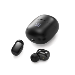 SkeiPods E66 True Wireless Stereo BT Earbuds with AI ENC Noise Canceling - Black