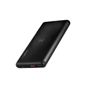 ArgomTech Power Bank S12W 12000mAh Aluminum with 15W Fast Wireless Charging - ARG-PB-1156BK