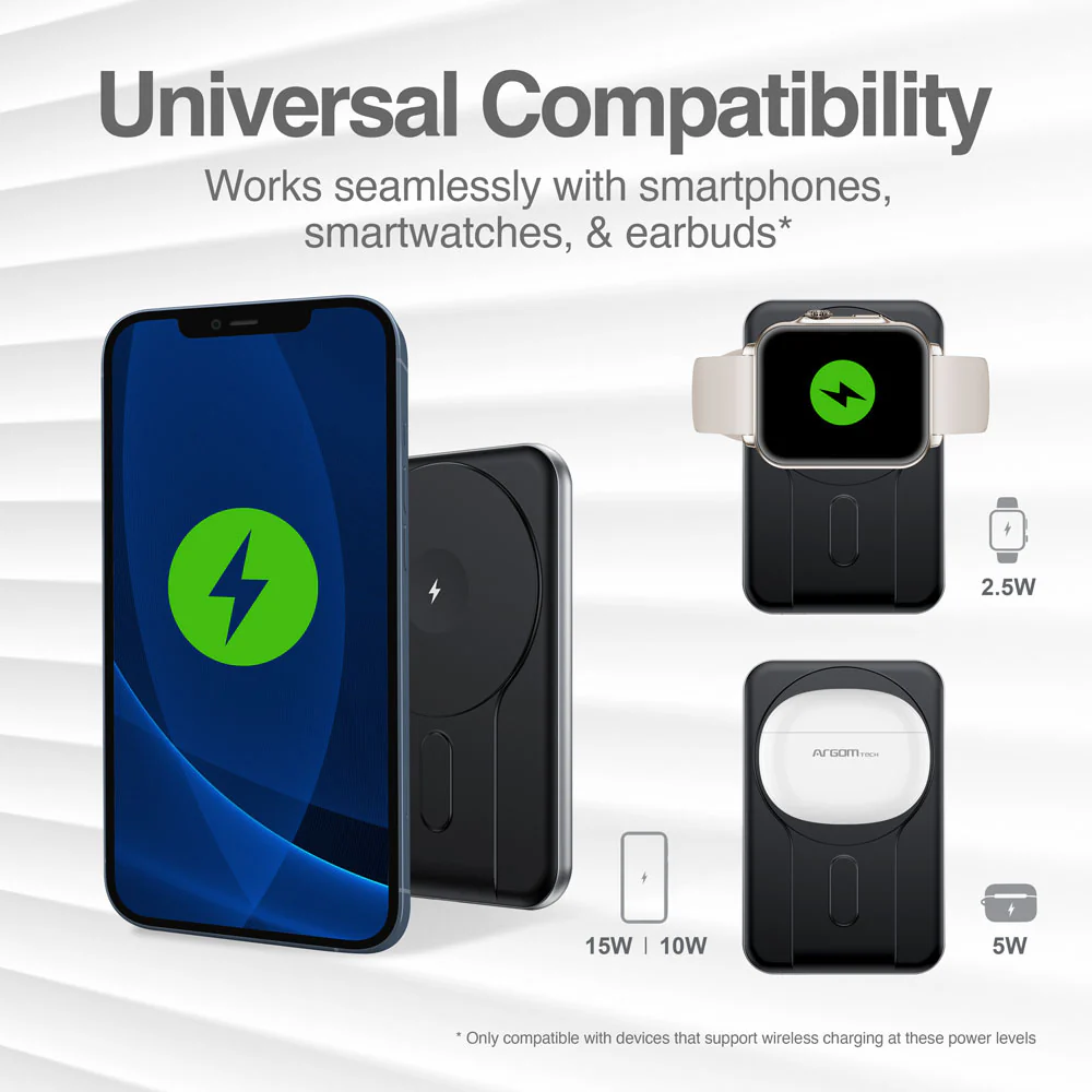 ArgomTech Magnetic Power Bank MS5 - 5,000mAh - Image 3