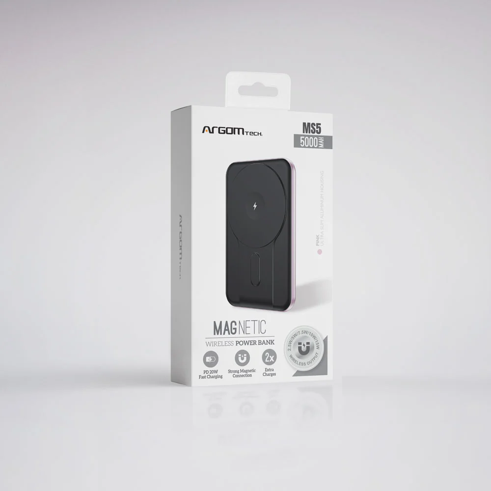 ArgomTech Magnetic Power Bank MS5 - 5,000mAh - Image 5
