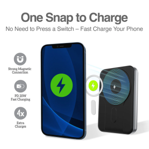 ArgomTech PowerBank 10,000mAh MS10 Magnetic Ultra Thin Fast Charger PB-1162SL