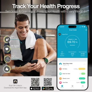 ArgomTech Digital Smart Scale - Black - ARG-SC-8210BK