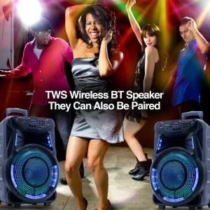 ArgomTech SoundBash 90 BT Trolley Speaker with LED Lights and Stand