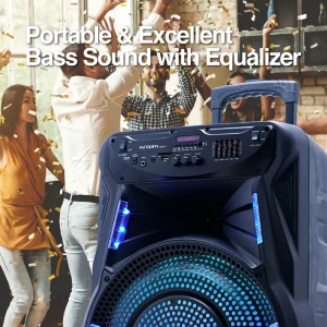 ArgomTech SoundBash 90 BT Trolley Speaker with LED Lights and Stand
