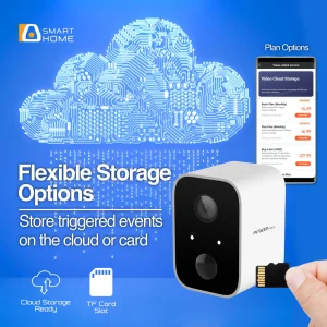 ArgomTech - Convoy 90 Smart WiFi Indoor Outdoor Battery Powered 1080p - FHD Camera - ARG-SV-8090WT