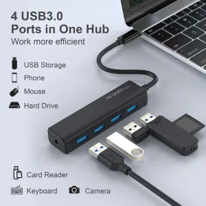 ArgomTech One Axess Type-C 4-Port USB3.0 Hub