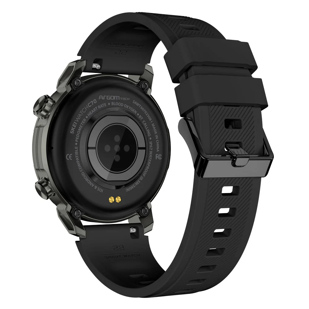 ArgomTech Smart Watch C70 WT-6070BK - Black - Image 3