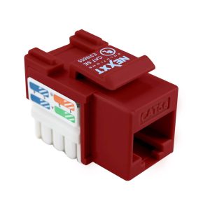 Nexxt Keystone Jack Cat5e 110 Cat5e Red AW110NXT13