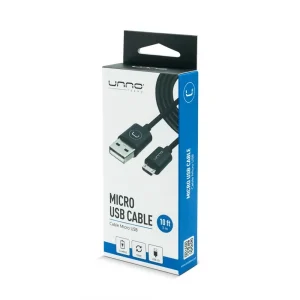 Unno Tekno Micro USB Cable 2.0 - 10FT - CB4055BK